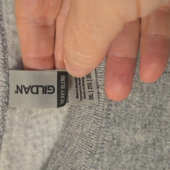 Gildan Heavy Blend Gray Sweatshirt - Picture 3 of 3